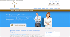 Desktop Screenshot of marbellasurgery.es
