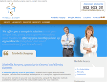 Tablet Screenshot of marbellasurgery.es